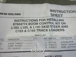 New Holland Boom Control Kit L180 L185 L190 C185 C190 Skidsteer 87604774 WM25