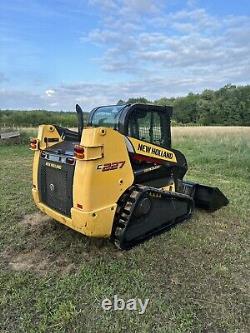 New Holland C227 Skid Steer Track Loader Two Speed Joystick Controls Enclosed