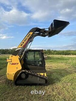 New Holland C227 Skid Steer Track Loader Two Speed Joystick Controls Enclosed