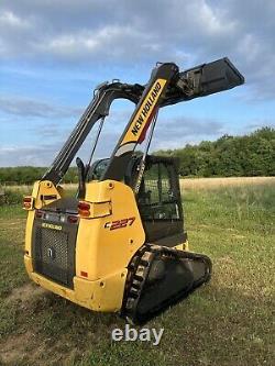 New Holland C227 Skid Steer Track Loader Two Speed Joystick Controls Enclosed