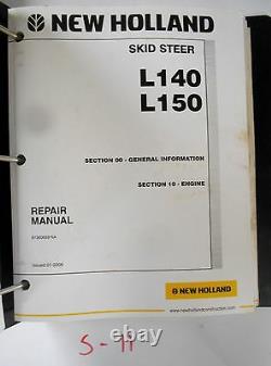 New Holland L140 L150 Skid Steer Track Loader Service Manual