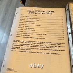 New Holland L160, L170 Skid Steer Loader Service Manual Repair Shop Book