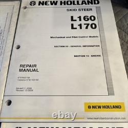 New Holland L160, L170 Skid Steer Loader Service Manual Repair Shop Book