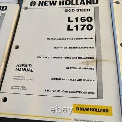 New Holland L160, L170 Skid Steer Loader Service Manual Repair Shop Book