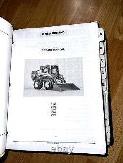 New Holland L180 L185 C185 L190 C190 Skid Steer Factory Repair & Operator Manual