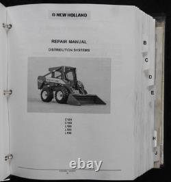 New Holland L180 L185 L190 C185 C190 Skid Steer Loader Tractor Service Manuals