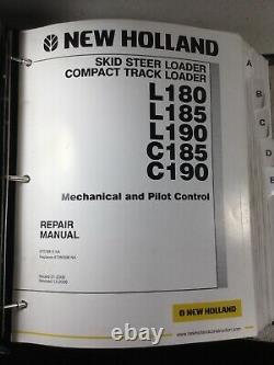 New Holland L180, L185, L190, C185, C190 Skid Steers Service Manual Set