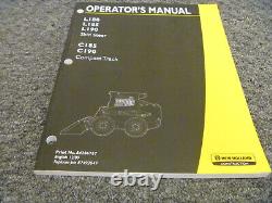 New Holland L180 L185 L190 Skid Steer C185 C190 Track Loader Operator Manual