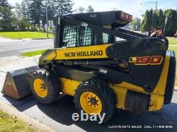 New Holland L190 Skid Steer Loader CAB HEAT ONE OWNER ONLY 328.2 HOURS 80HP