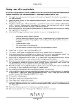 New Holland L213/15/18/20/23/25/30, C227/232/238 Skid Steer Loader Service Manual