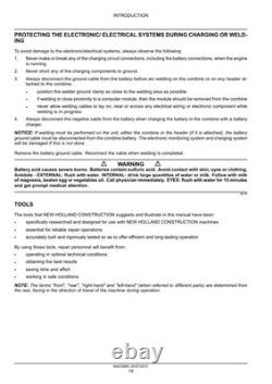 New Holland L213/15/18/20/23/25/30, C227/232/238 Skid Steer Loader Service Manual