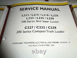 New Holland L213-L230 C227-C238 Skid Loader HYDRAULIC ELECTRICAL Service Manual