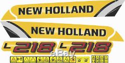 New Holland L218 Skid Steer Loader Decal / Adhesive / Sticker Complete Set