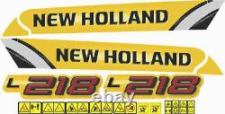 New Holland L218 Skid Steer Loader Decals / Stickers (Compatible Complete Set)