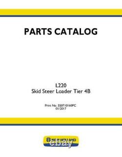 New Holland L220 Skid Steer Loader Tier 4b Parts Catalog