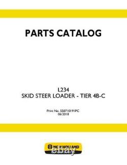 New Holland L234 Skid Steer Loader Tier 4b-c Parts Catalog