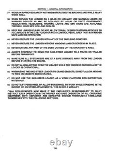 New Holland L250, L255 Skid Steer Loader Service Manual Repair Shop Book