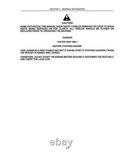 New Holland L250, L255 Skid Steer Loader Service Manual Repair Shop Book