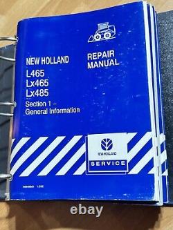 New Holland L465 LX465 LX485 Skid Steer Service Repair Manual Set