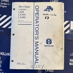 New Holland L465 Lx465 Lx485 Skid Steer Loader Service Repair Manuals