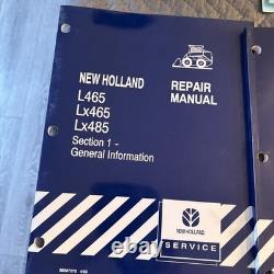 New Holland L465 Lx465 Lx485 Skid Steer Loader Service Repair Manuals