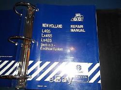 New Holland L465 Lx465 Lx485 Skid Steer Loader Service Shop Repair Manual Book