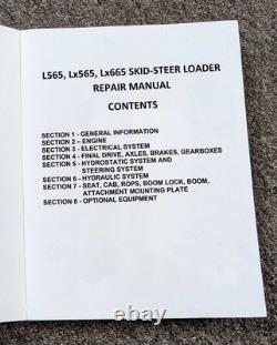 New Holland L565 LX565 LX665 Skid Steer Loader Service Repair Manual 86587263