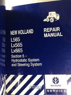 New Holland L565, LX565, LX665 Skid Steers Service Manual Set Original