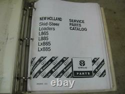 New Holland L865 L885 LX865 LX885 Skid Steer Loader Service Parts Catalog Manual