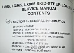 New Holland L865 LX865 LX885 Skid Steer Loader Service Repair Manual 8/95 NH OEM
