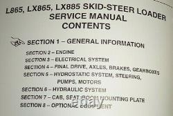 New Holland L865 LX865 LX885 Skid Steer Loader Service Repair Manual ORIGINAL NH