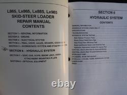 New Holland L865 Lx865 Lx885 Lx995 Skid Steer Loader Tractor Service Manual NICE