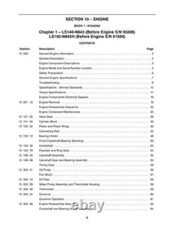 New Holland LS140, LS150 Skid Steer Loader Service Manual Repair Shop Book