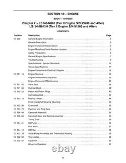 New Holland LS140, LS150 Skid Steer Loader Service Manual Repair Shop Book