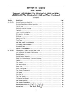 New Holland LS140, LS150 Skid Steer Loader Service Manual Repair Shop Book