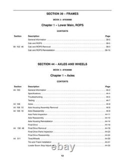 New Holland LS140, LS150 Skid Steer Loader Service Manual Repair Shop Book