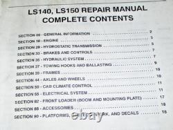 New Holland LS140 LS150 Skid Steer Loader Service Shop Repair Manual NH ORIGINAL
