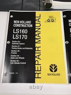 New Holland LS160 LS170 SKID STEER REPAIR SECTION 35-50 PARTS & OPERATOR MANUAL