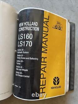 New Holland LS160 LS170 Skid Steer Loader Service Repair Manual NH OEM Shop Book