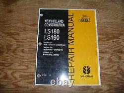 New Holland LS180 LS190 Skid Steer Loader Axle Transmission Shop Service Manual