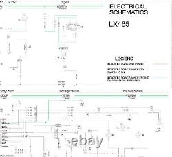 New Holland Skid Steer Compact Track Loader LX465 Electric Wiring Diagram Manual