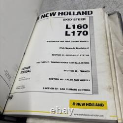 New Holland Skid Steer Loader L160 L170 Repair Service Manual Binder