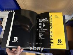 New Holland Skid Steer Repair Manual LS120 LS125 Vol. 1 86615609 with Binder