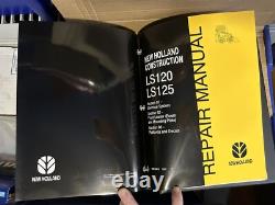 New Holland Skid Steer Repair Manual LS120 LS125 Vol. 1 86615609 with Binder