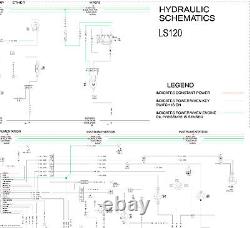 New Holland Skid Steer Track Loader LS120 Hydraulic Schematic Manual Diagram