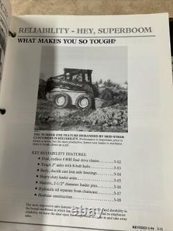 New Holland Skid Steers Sales Information Manual Set May 1995
