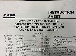 Possibly Fits Case Heater Kit Skid Steer Loader 410 420 430 440 420CT 440CT
