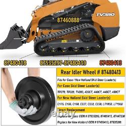 Rear Track Idler for CASE, New Holland Skid Steer Loader C175 C185 C190 Black