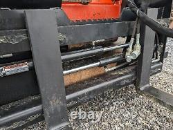 Rockland Hydraulic Skid Steer Pallet Forks 5500 Lb. Capacity, 42 Tines