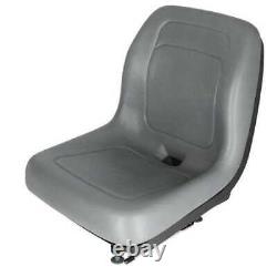 Seat Bucket Vinyl Gray fits New Holland LS160 LS170 fits Ford 555B 655 555A 555